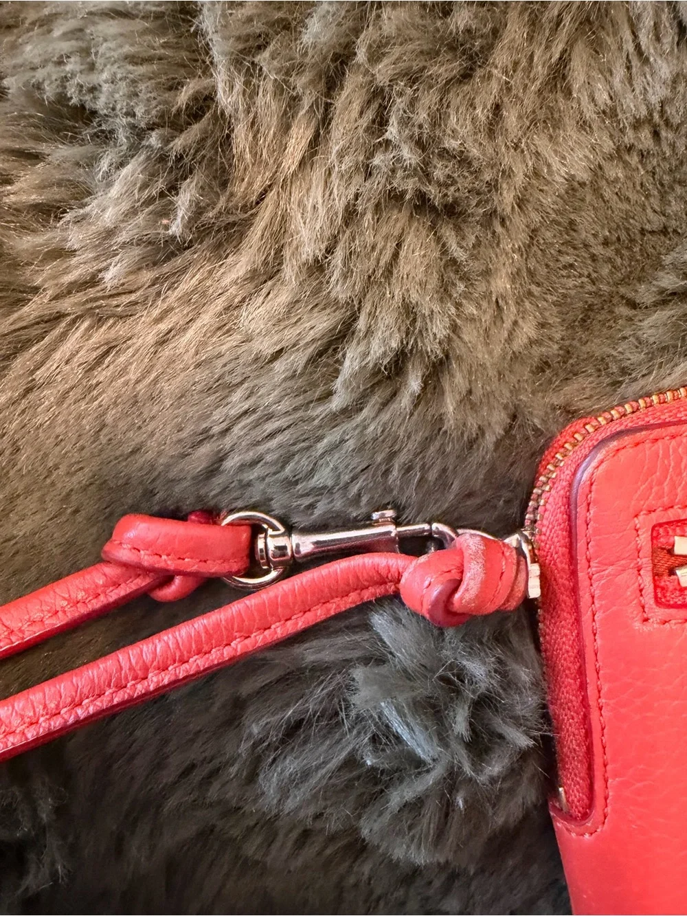 Coach zip wristlet