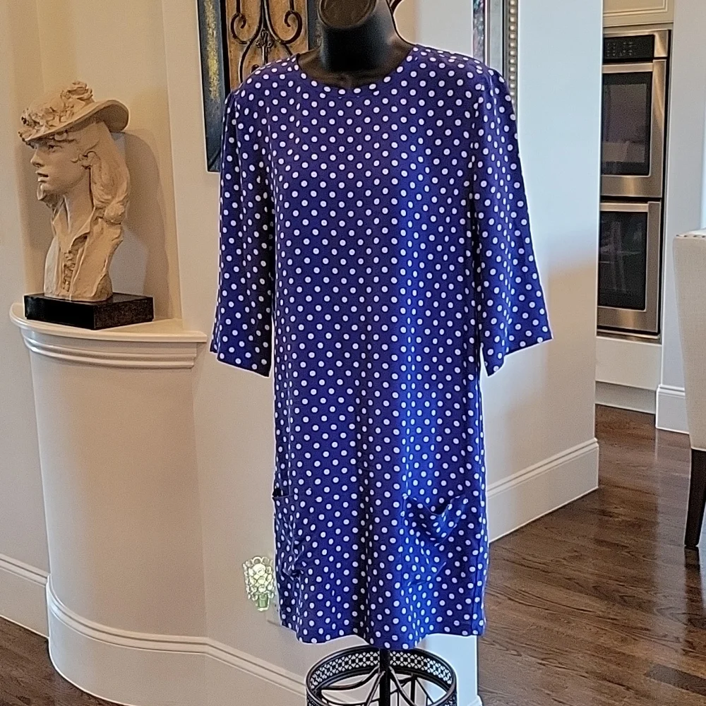 Equipment Silk Polka-dot Dress