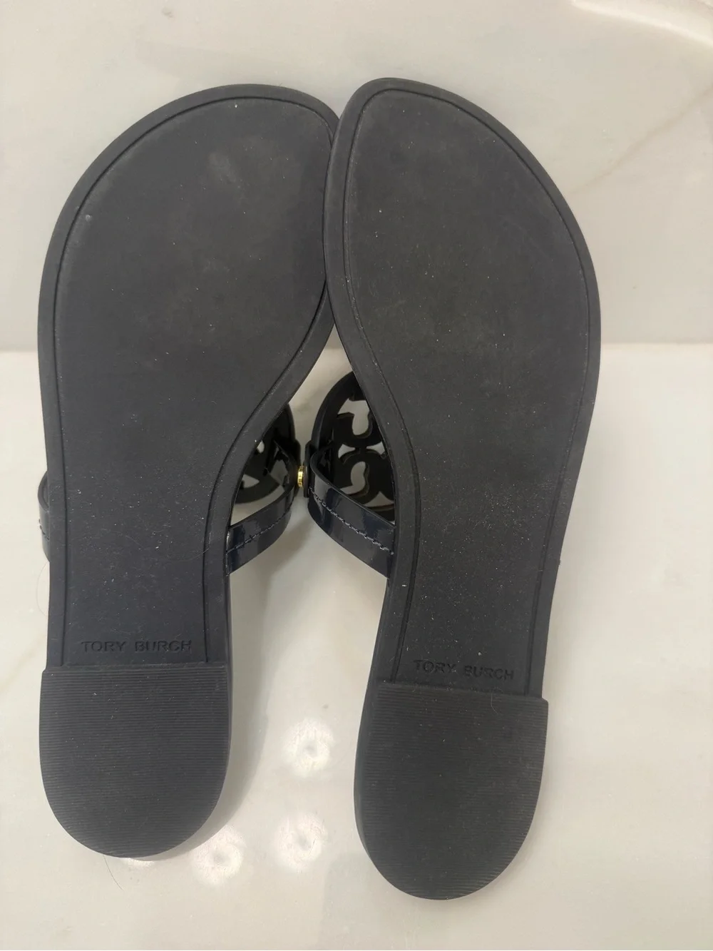 Tory Burch glossy navy
