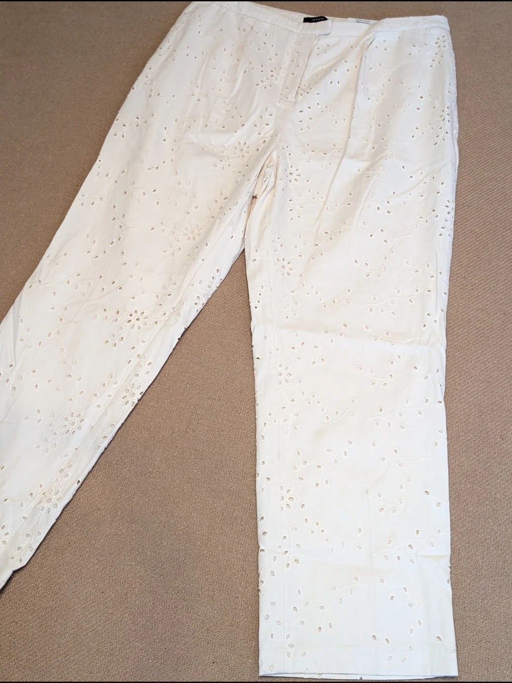 Alfani cream embroidered