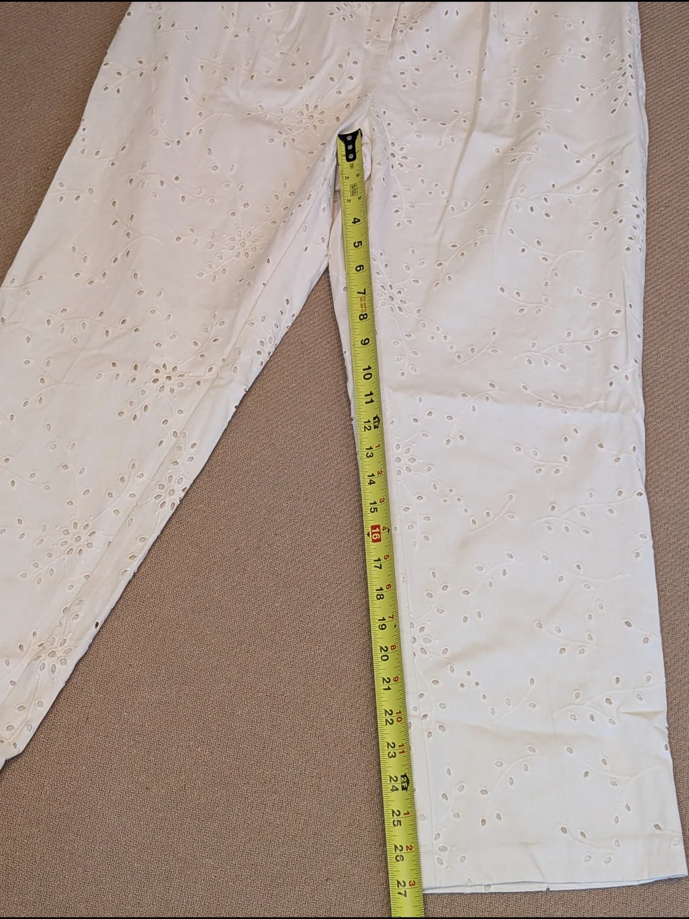 Alfani cream embroidered