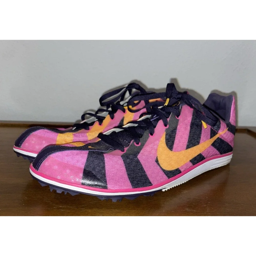 Nike Zoom Rival Distance Spikes - Size‎ 12 Womens - Hyper Pink Orange