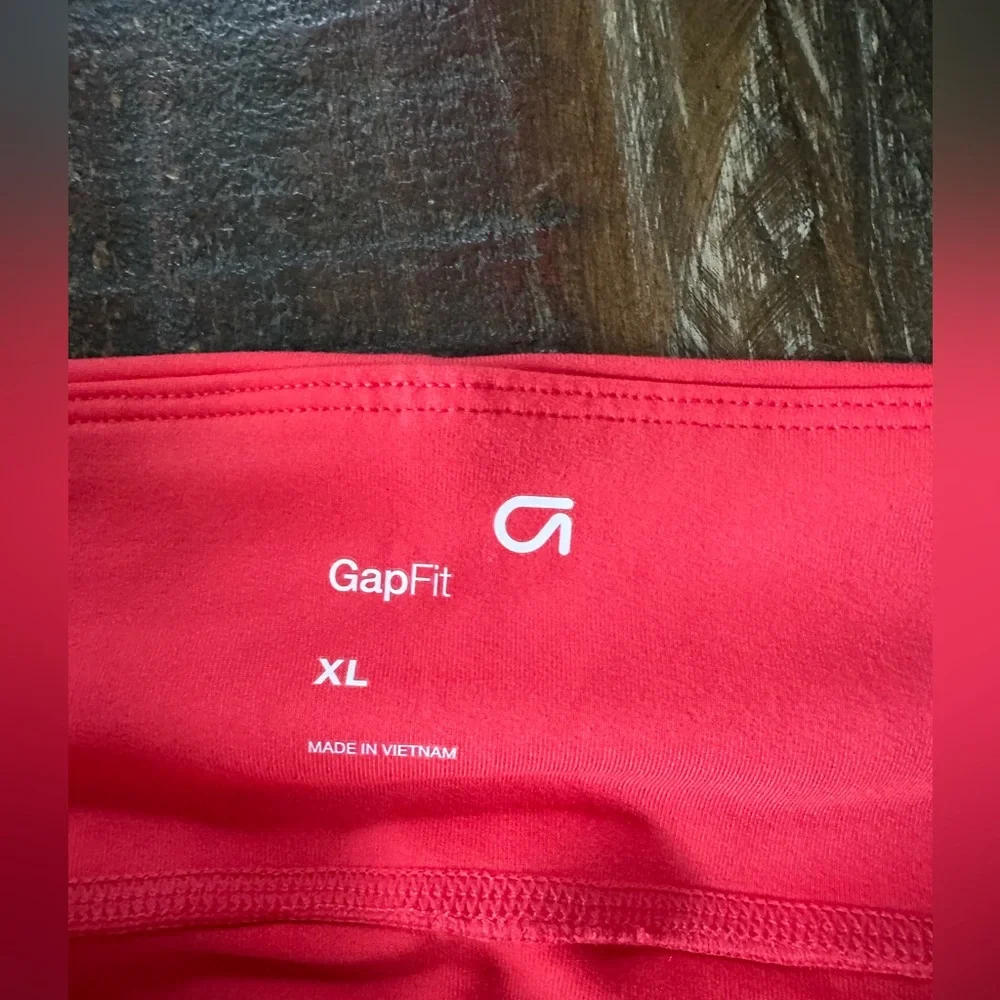 NWT Gap GapFit Women's XL Pink Logo Cropped Capri Leggings | SKU 0522