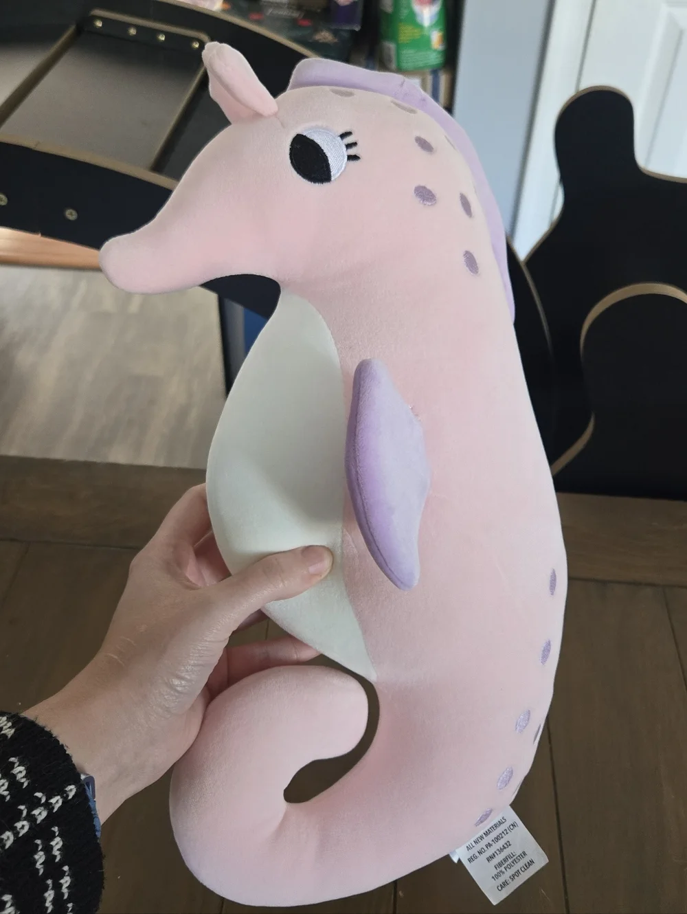 Pink & Lavender Plush Tiny Dreamers Seahorse Toy