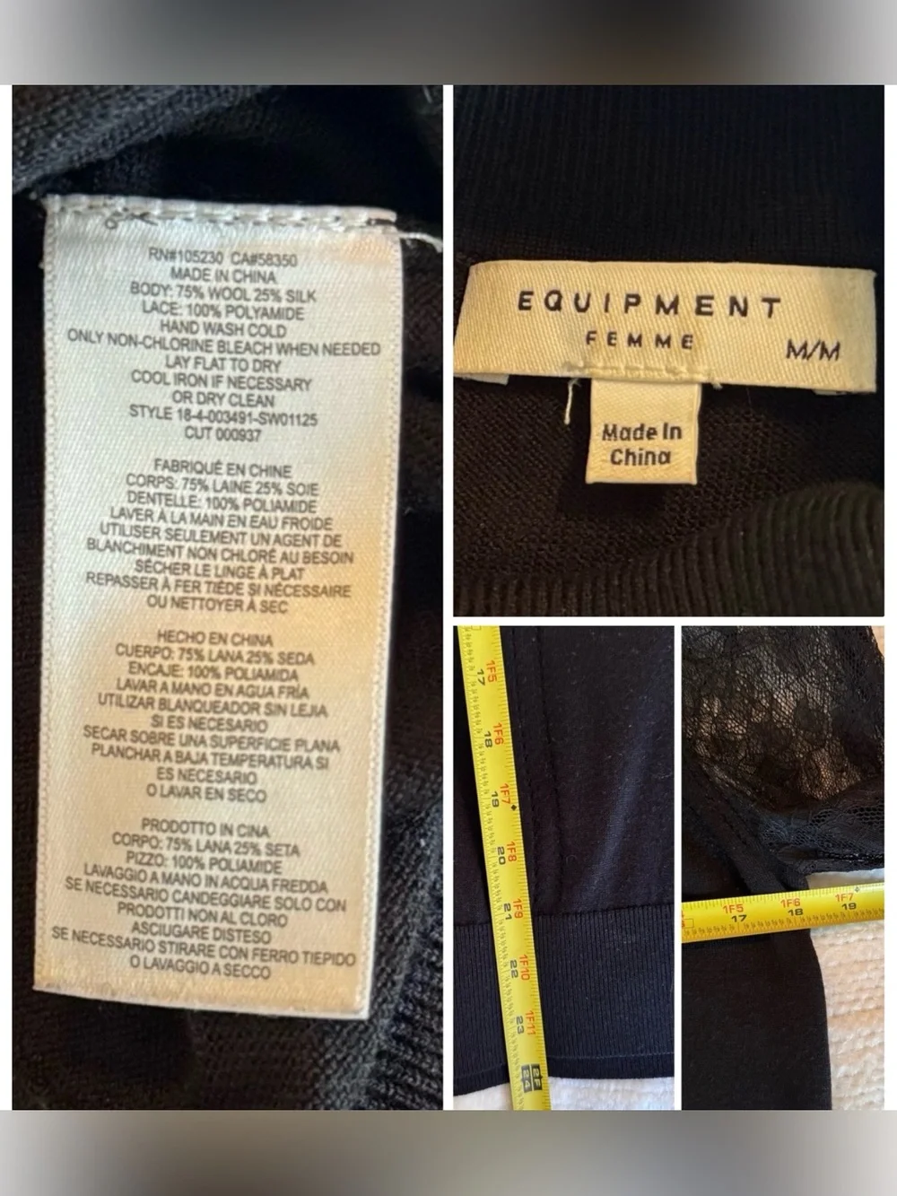 Equipment chic black
