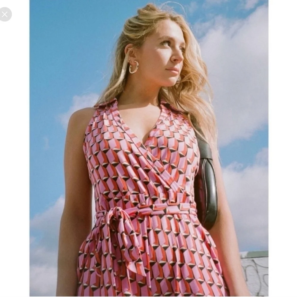 Diane Von Furstenberg collared sleeveless