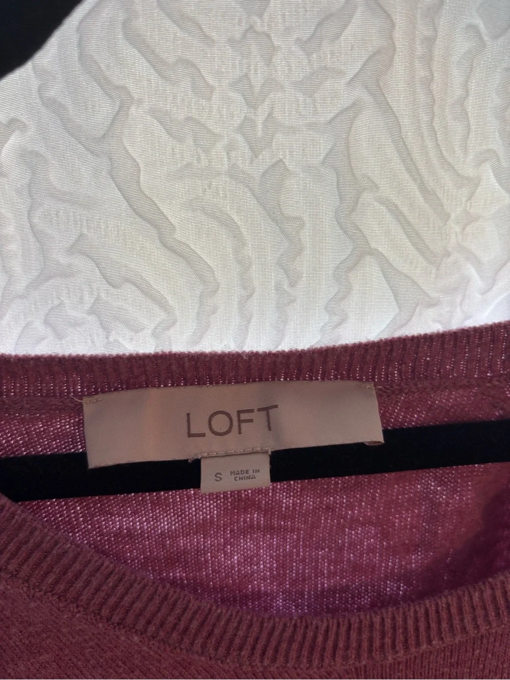 LOFT neck mauve this