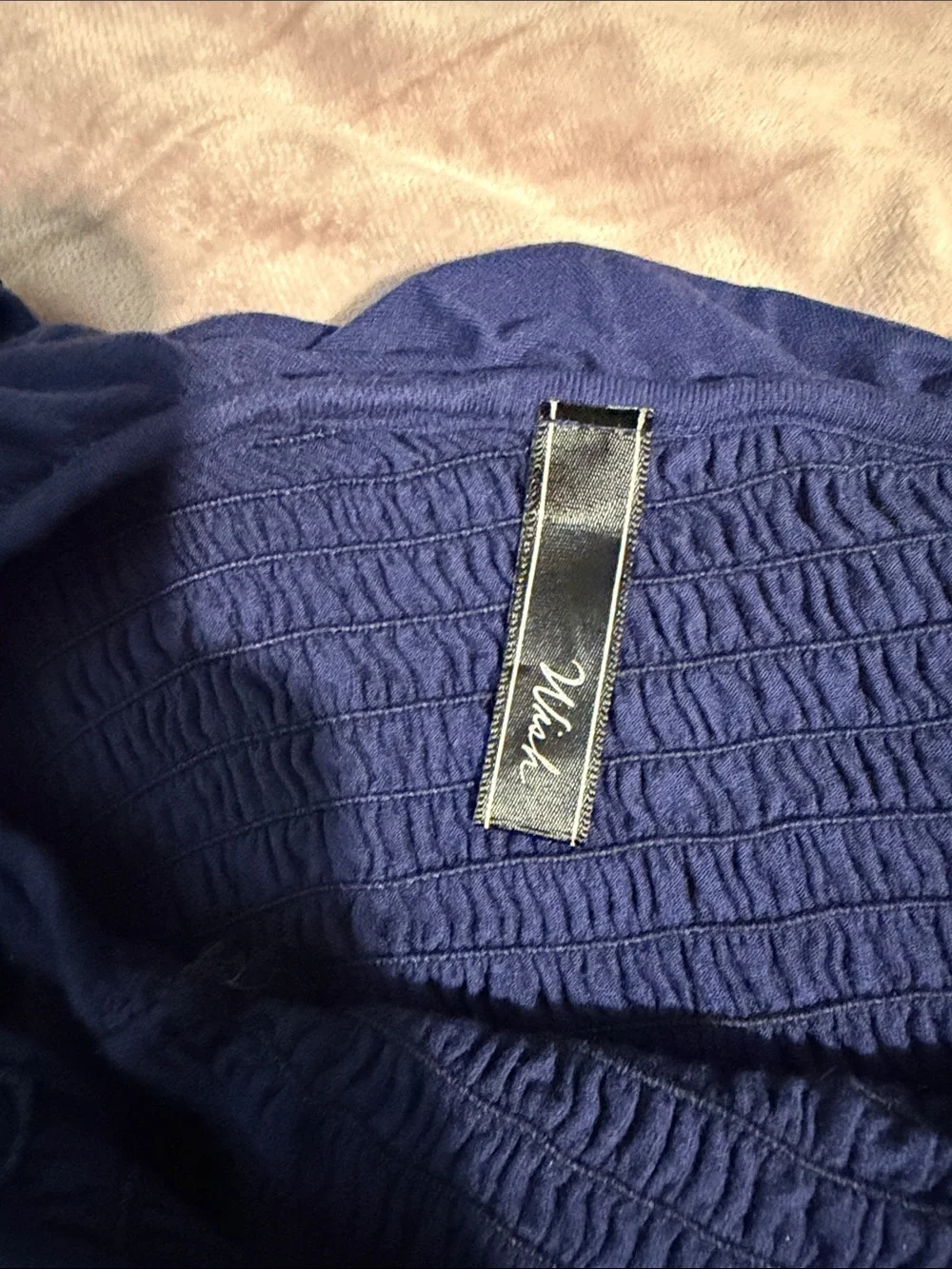 Wish strapless smocked