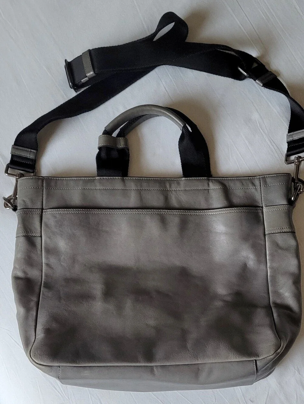 Coach gray leather