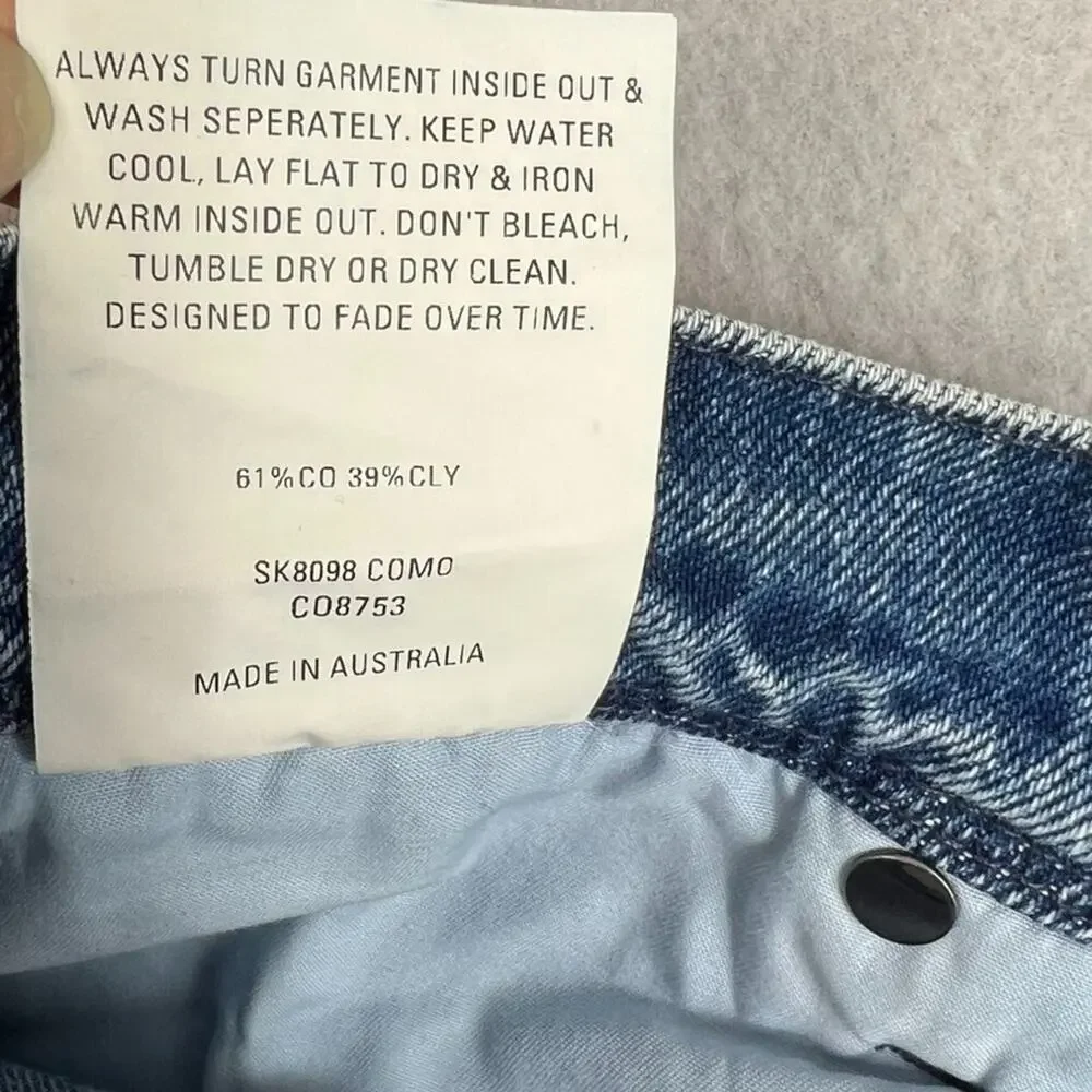 Nobody Denim Como Skirt Womens Size 30 Super High Rise Relaxed Fit A-line NWT