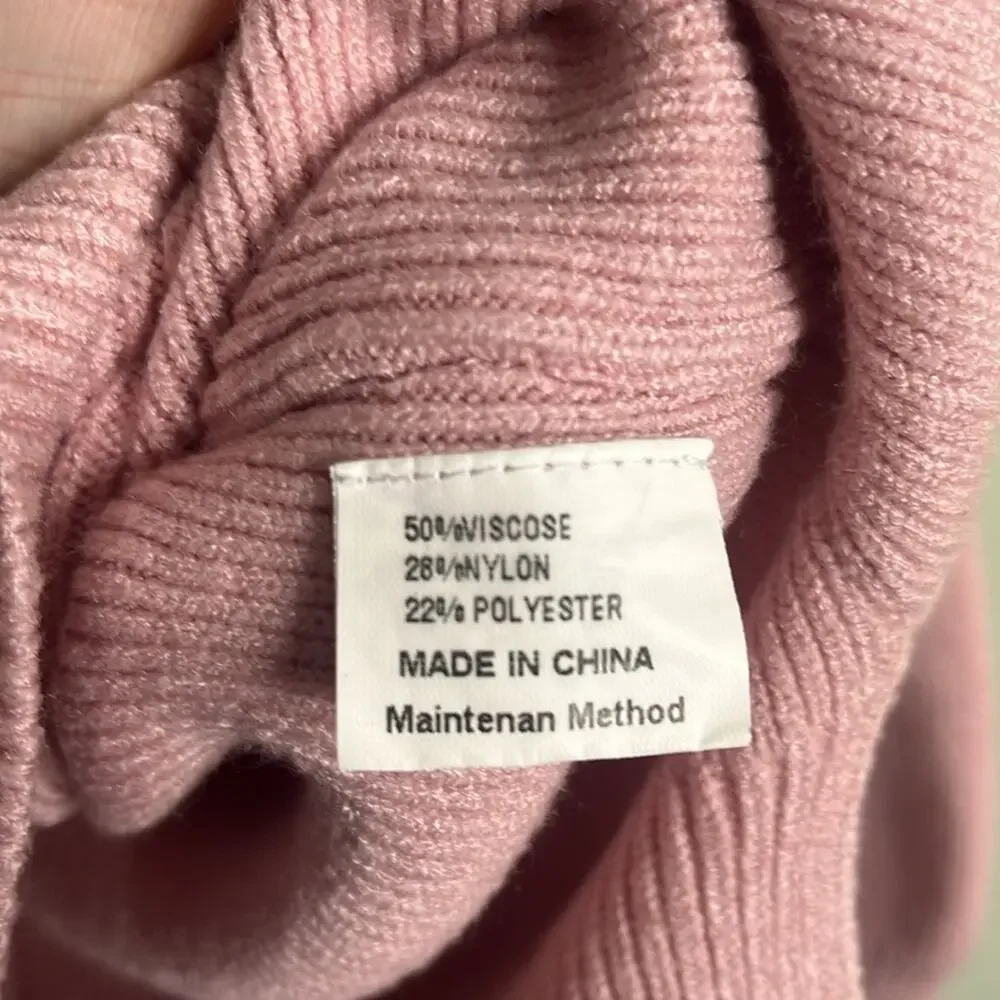 Zesica pink ribbed