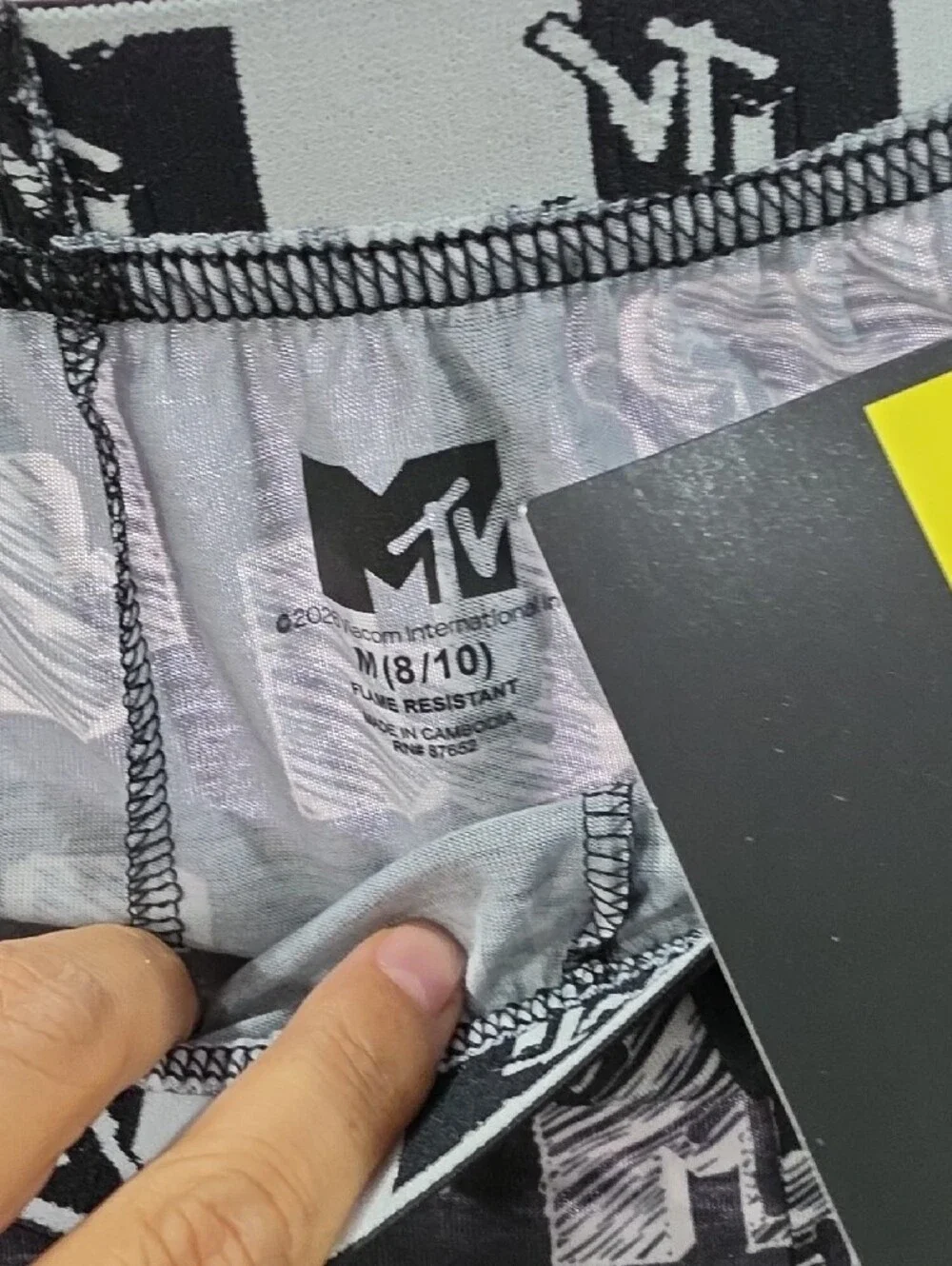 MTV branded pajamas