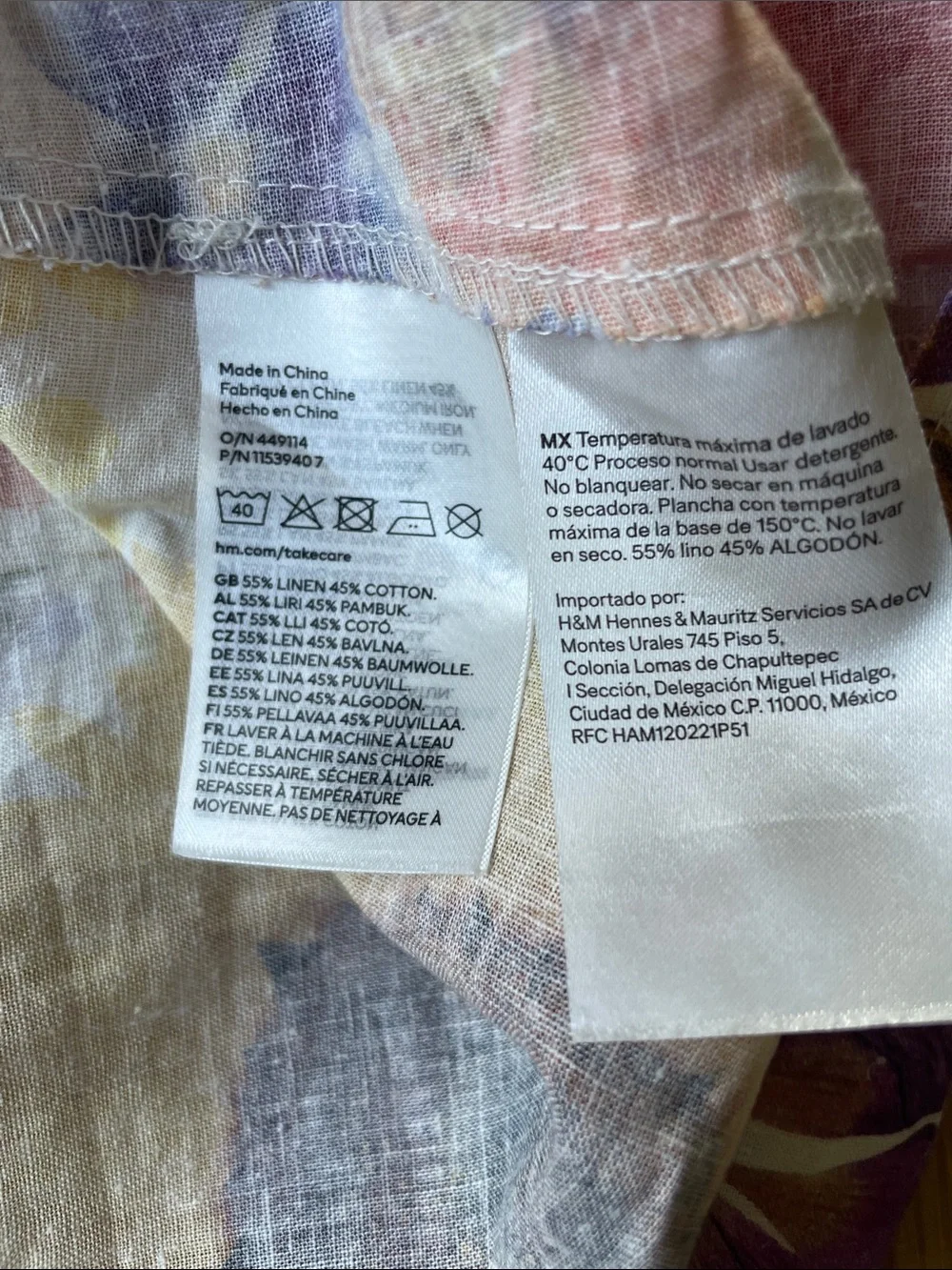 H&M lightweight cream