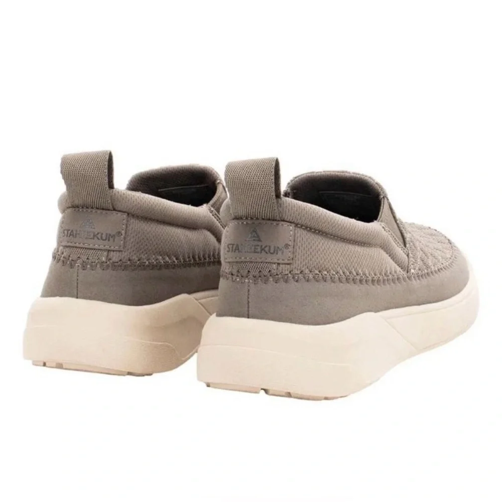 Stylish Staheekum Gray Quilted Slip-On Sneakers Size 8