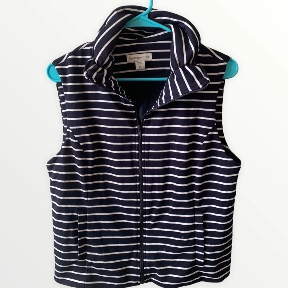 Coldwater Creek Striped Vest