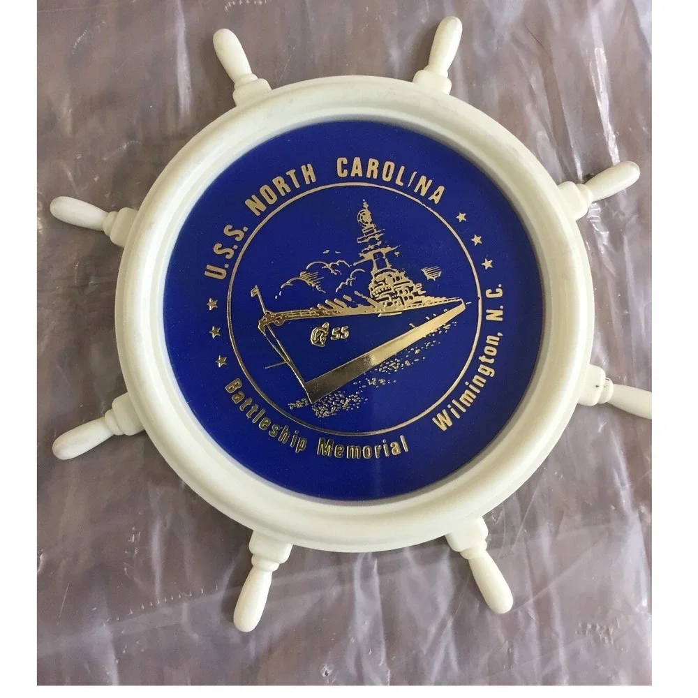 VTG 1965–1980 USS North Carolina Coaster‎ Set 6 Multicolor Nautical Coastal USA
