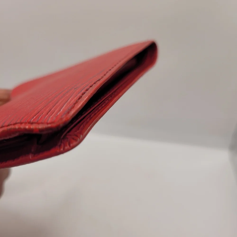 Louis Vuitton Red Textured Wallet