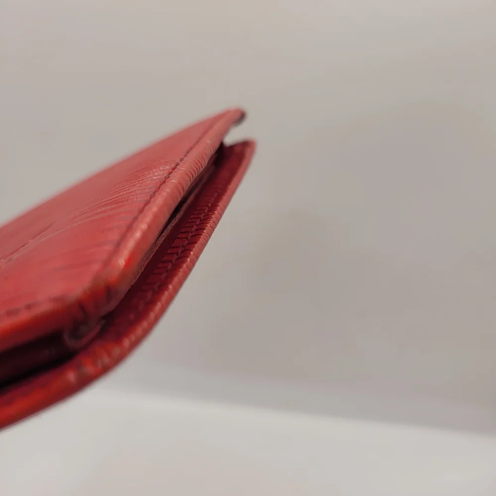 Louis Vuitton Red Textured Wallet