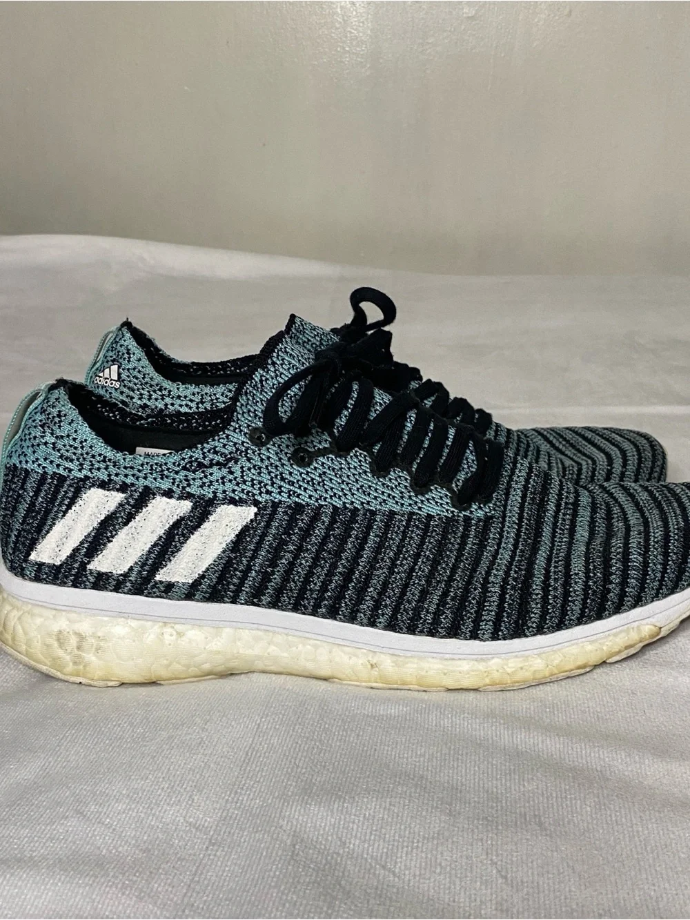 Adidas Adizero Prime LTD Black Blue Spirit Boost Men's Size 9.5 D97654 Running
