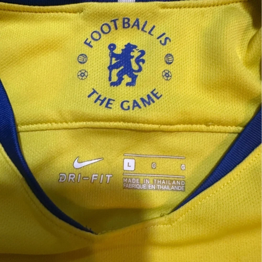 CHELSEA  FOOTBALL SHIRT SOCCER JERSEY NIKE YELLOW sz L MEN(f6