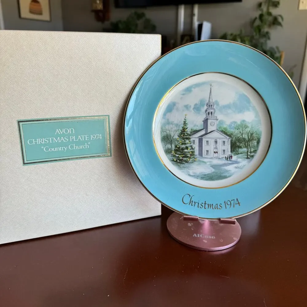 Avon christmas plate