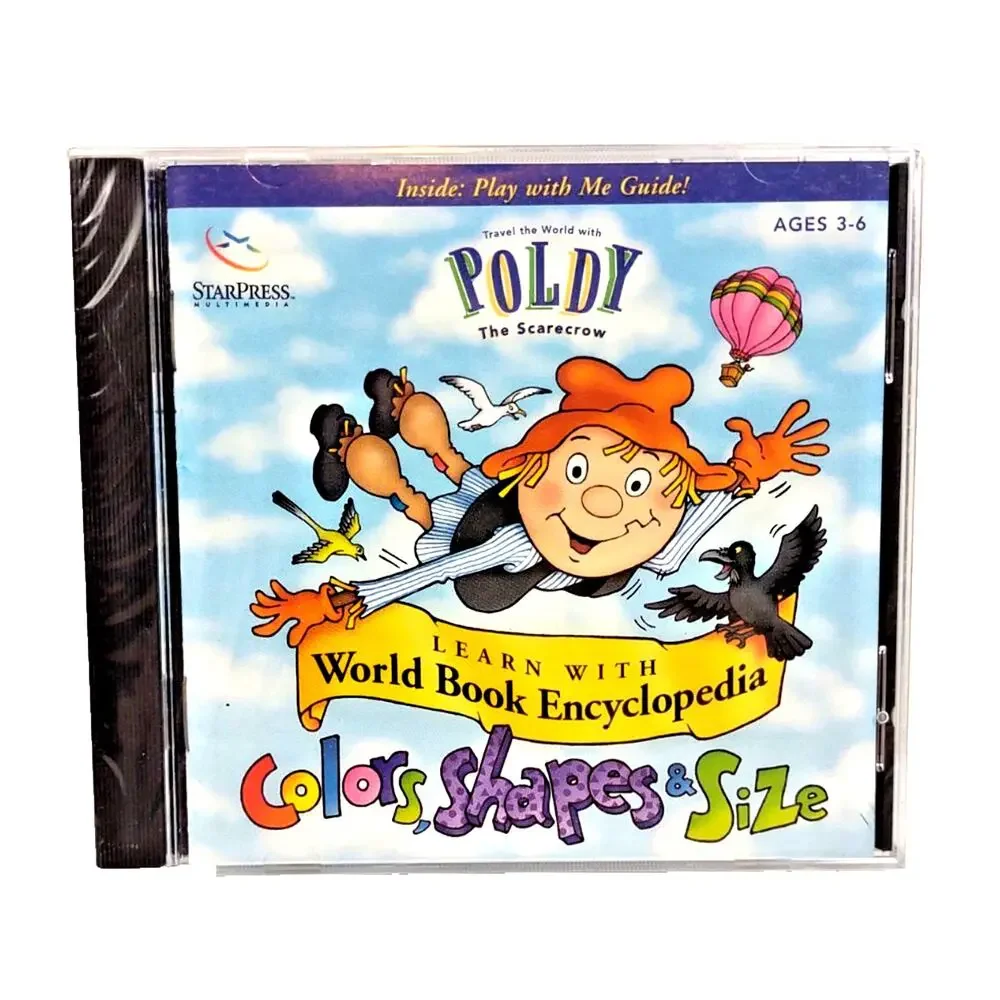 1995 Travel The World With Poldy The Scarecrow PC MAC CD Learning Game SEALED