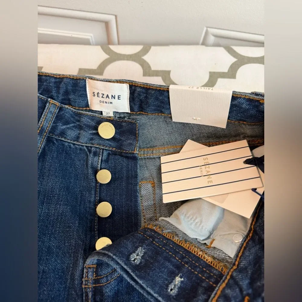 Sezane slim fit  denim Jeans NWT Size 27