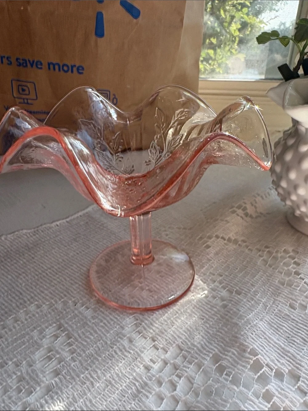 N/A pink glass