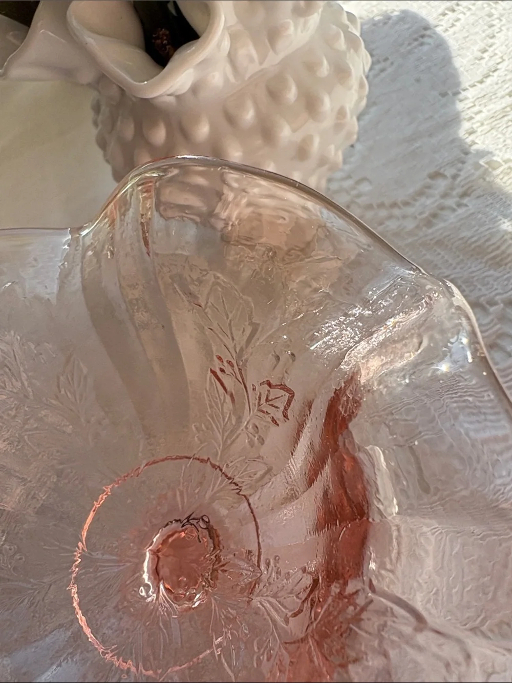 N/A pink glass