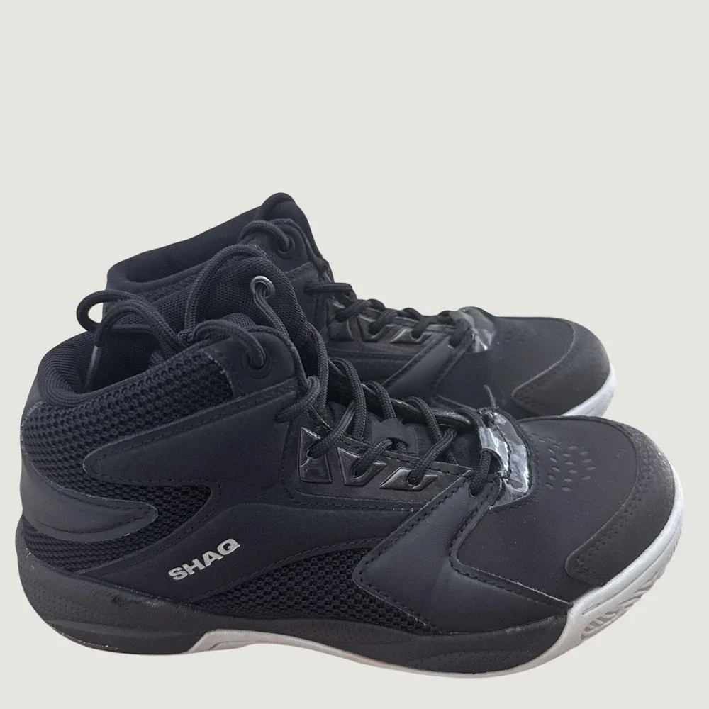 Shaq Motivate Kids Basketball Shoes Black High Top Sneakers AQ95002Y BB Size 5Y