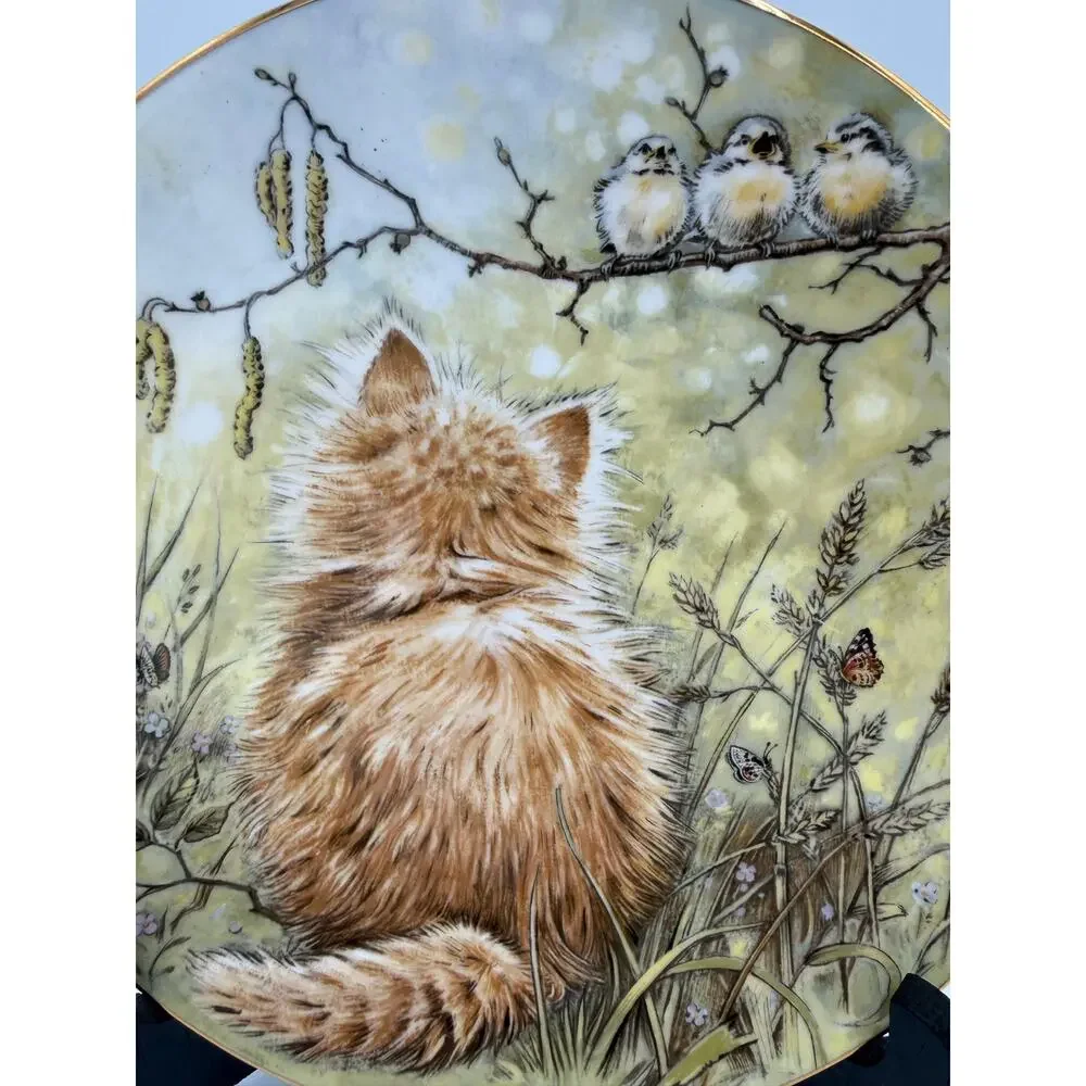 1985 Royal Worcester Kitten Plate