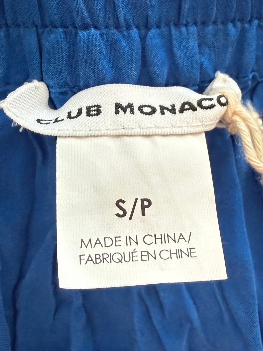 Club Monaco vibrant blue