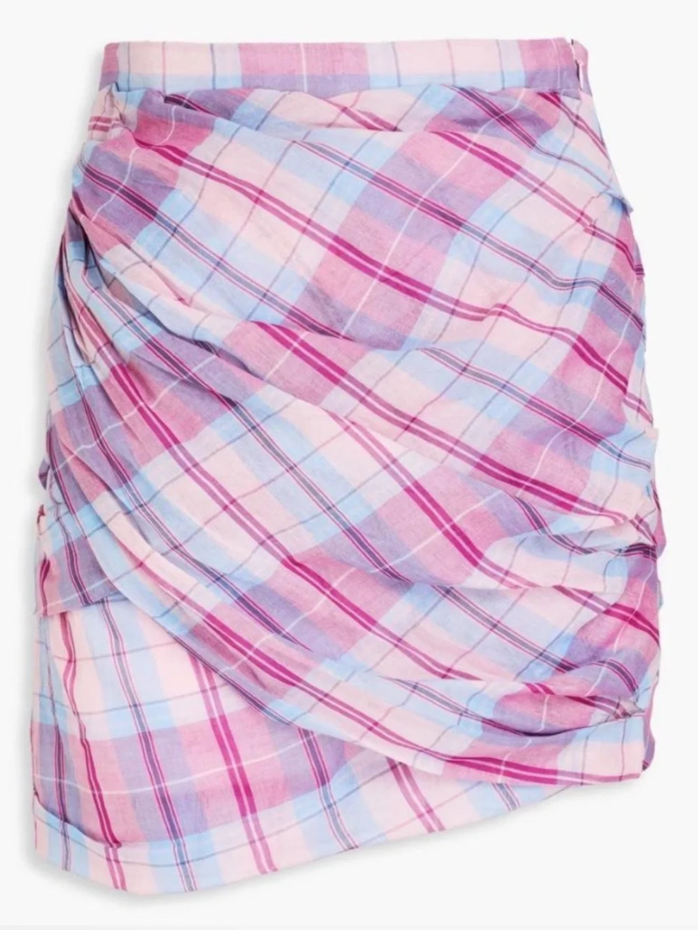 Isabel Marant Étoile Jupe Birdy pink plaid skirt