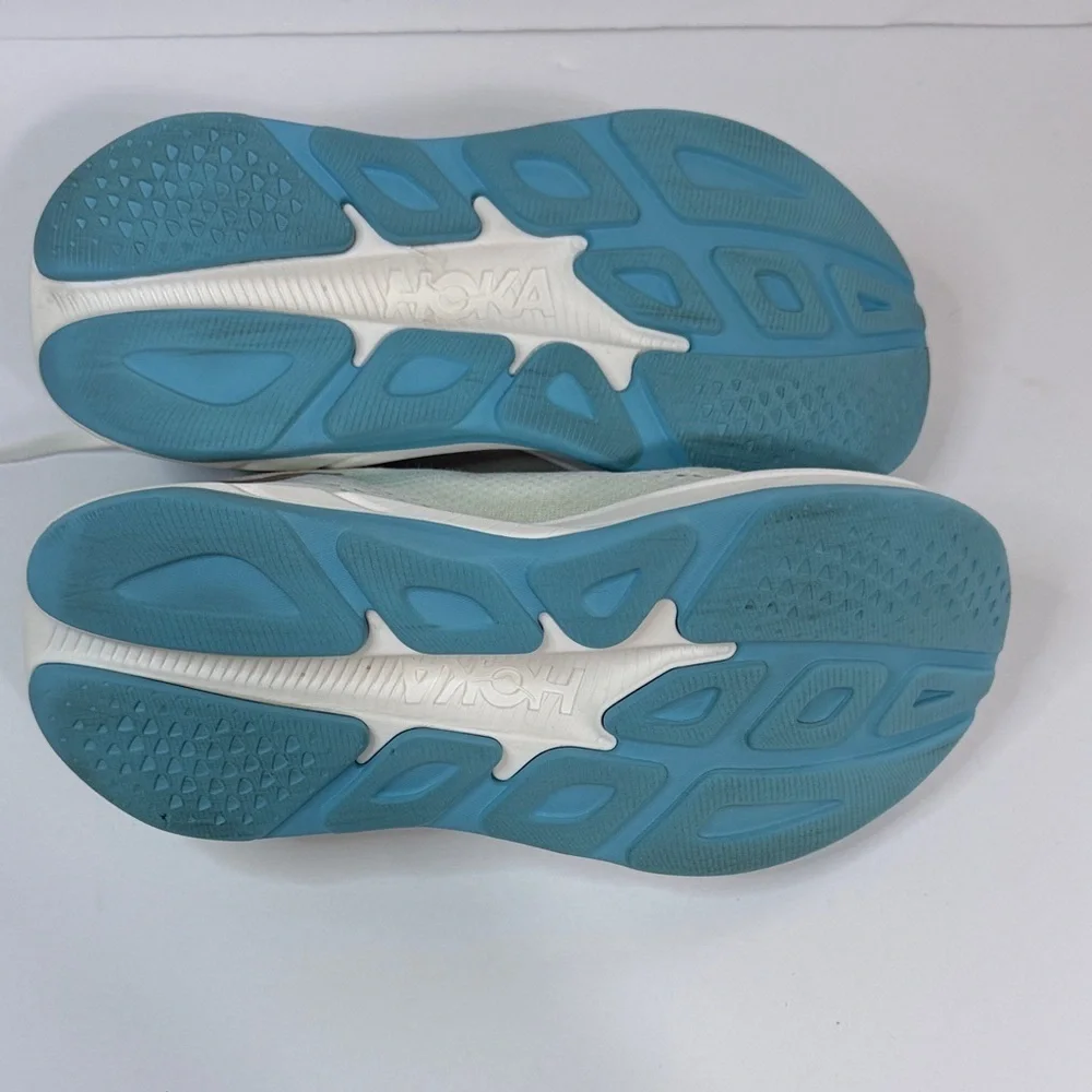 Hoka Rincon 4 Women's White and Blue Athletic Shoes