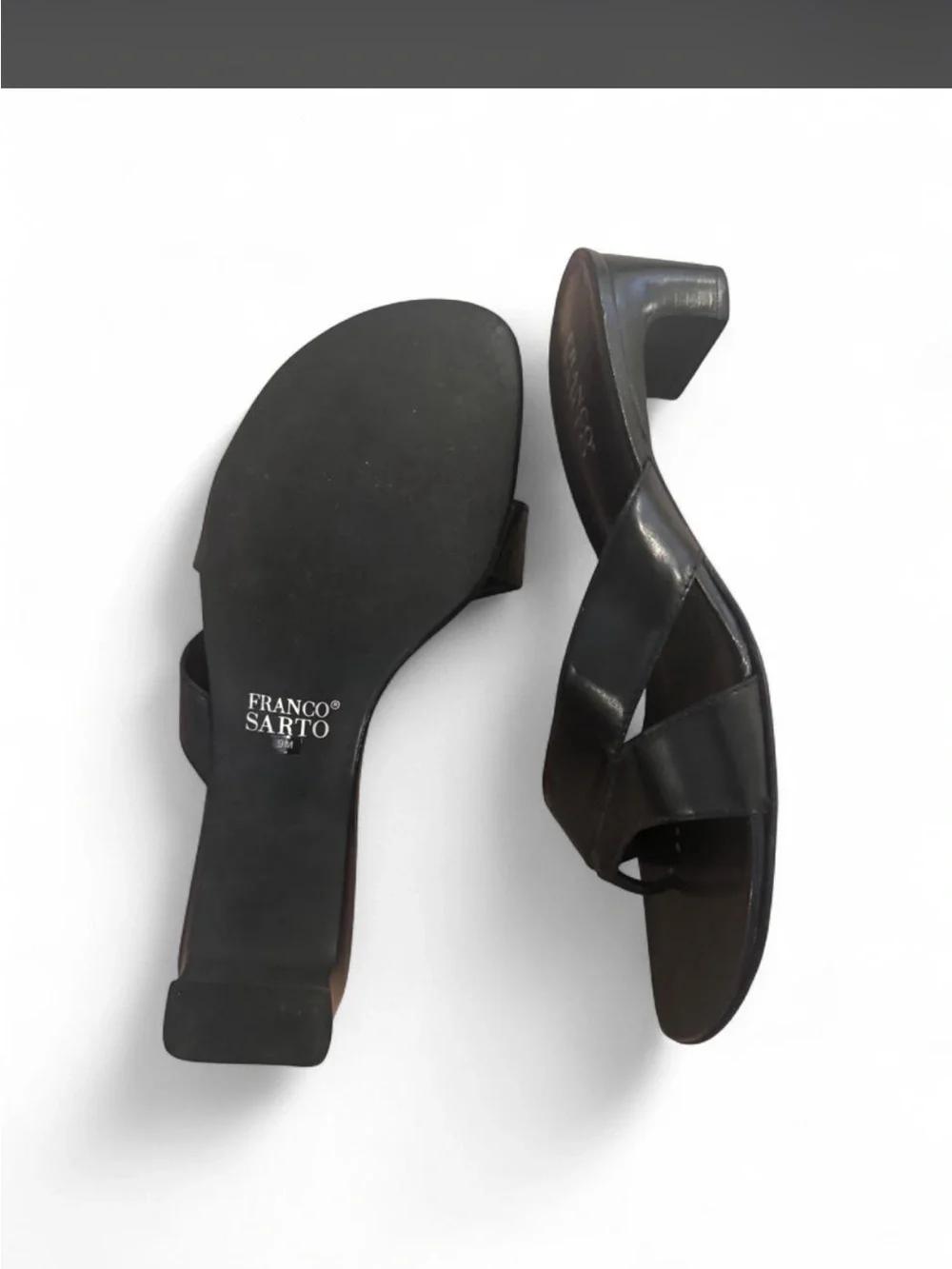 Franco Sarto polished black
