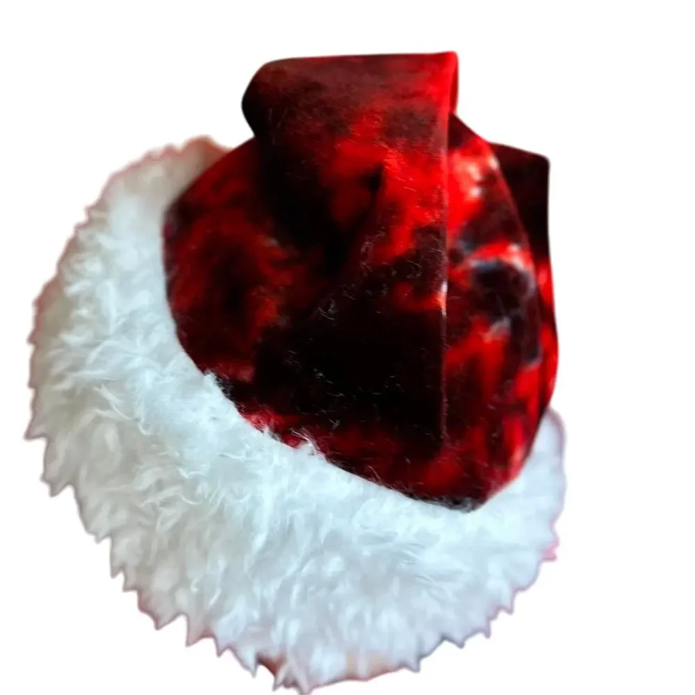 Santa Hat Handmade Holiday Wear Christmas Hat Old Saint Nick Hippie Festive