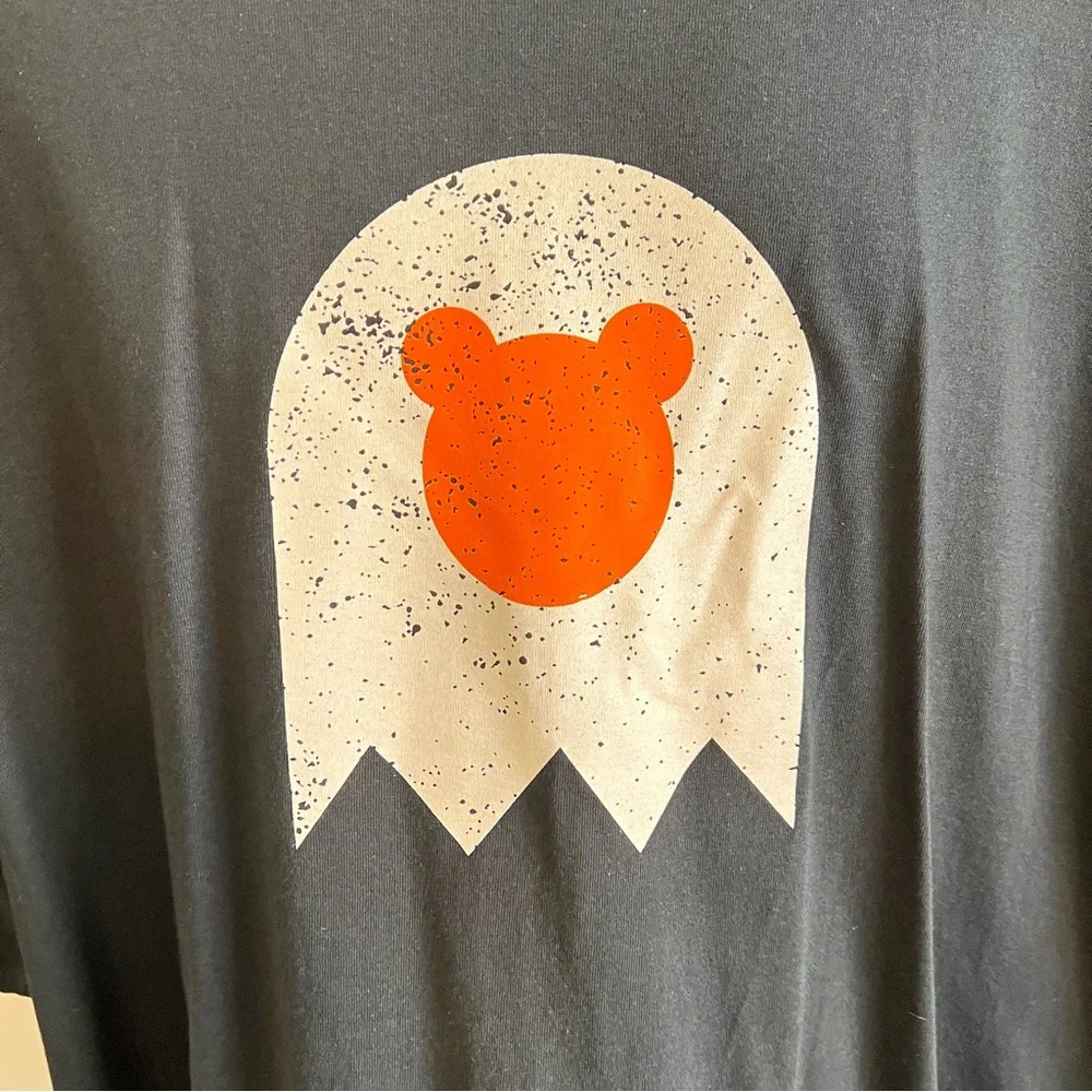 Gildan Ultra Cotton Bark Tees 5XL Black Graphic Ghost Short Sleeve T-Shirt