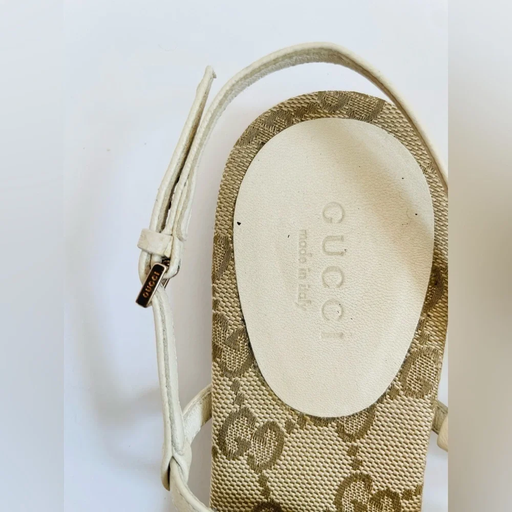 Gucci white leather