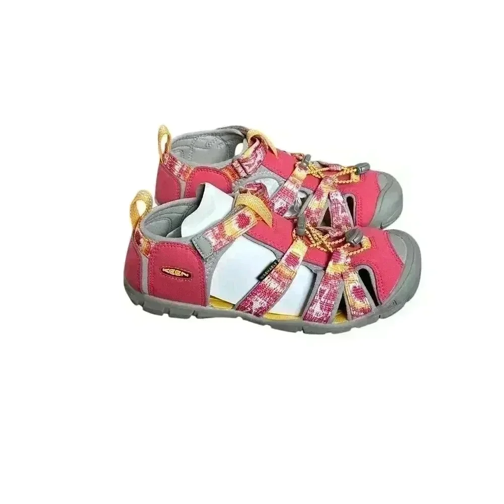 Keen Pink Seacamp II CNX Fisherman Water Hiking Sandals Big Girls Size 4 Shoes