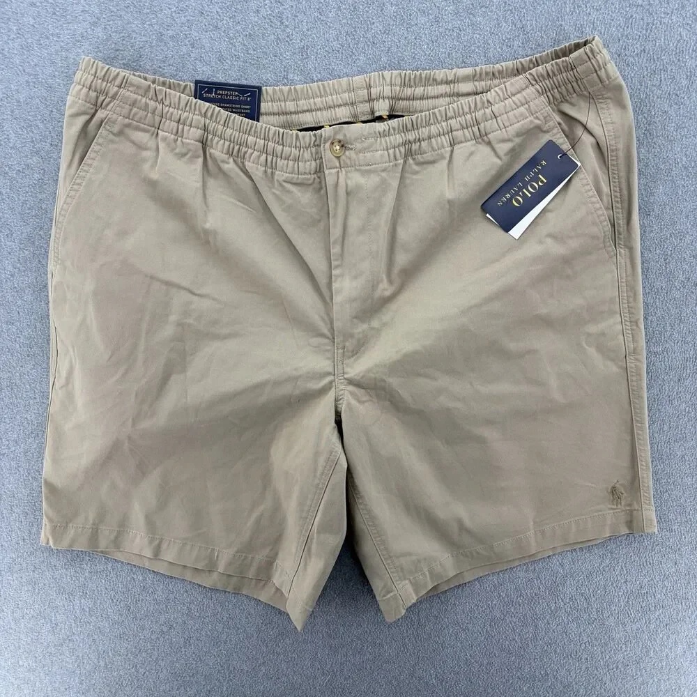 Polo Ralph Lauren Prepster Stretch Classic Fit 8” Khaki Shorts Men’s LT NWT