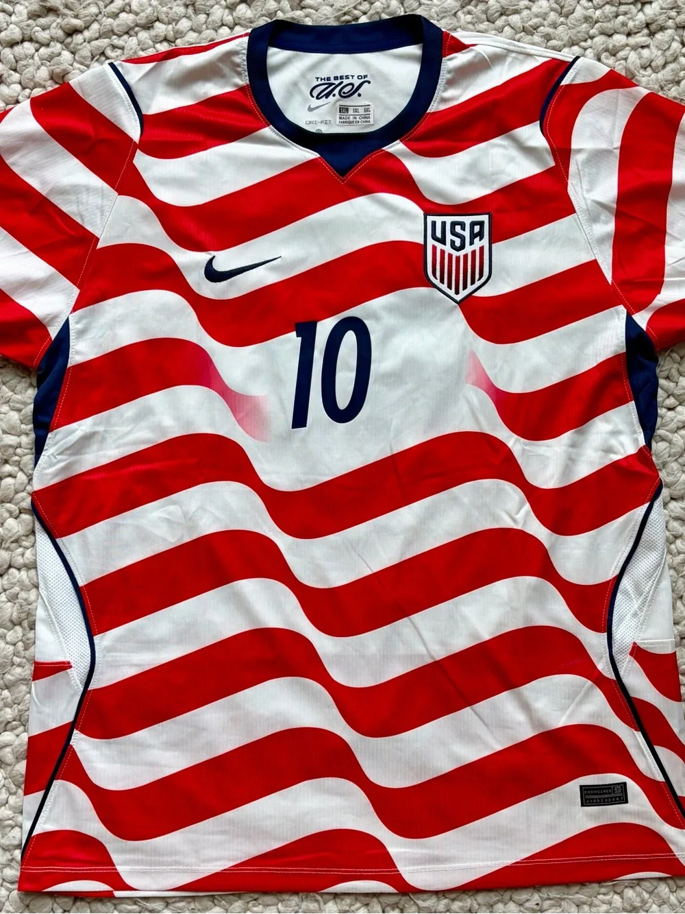 World Cup player edition USA Nike Soccer Jersey #10 slim fit 2XL