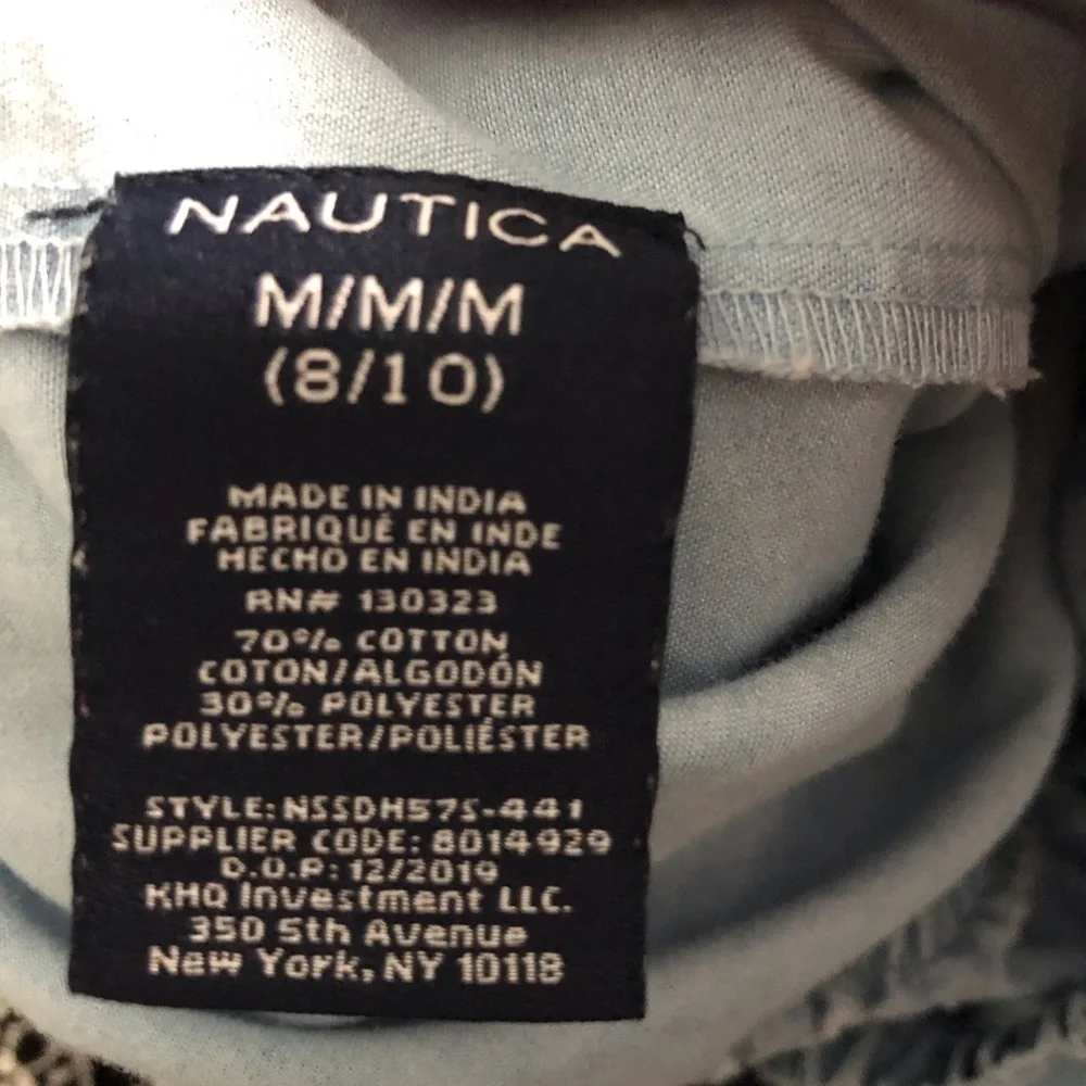 Nautica chambray full length jumper in size M