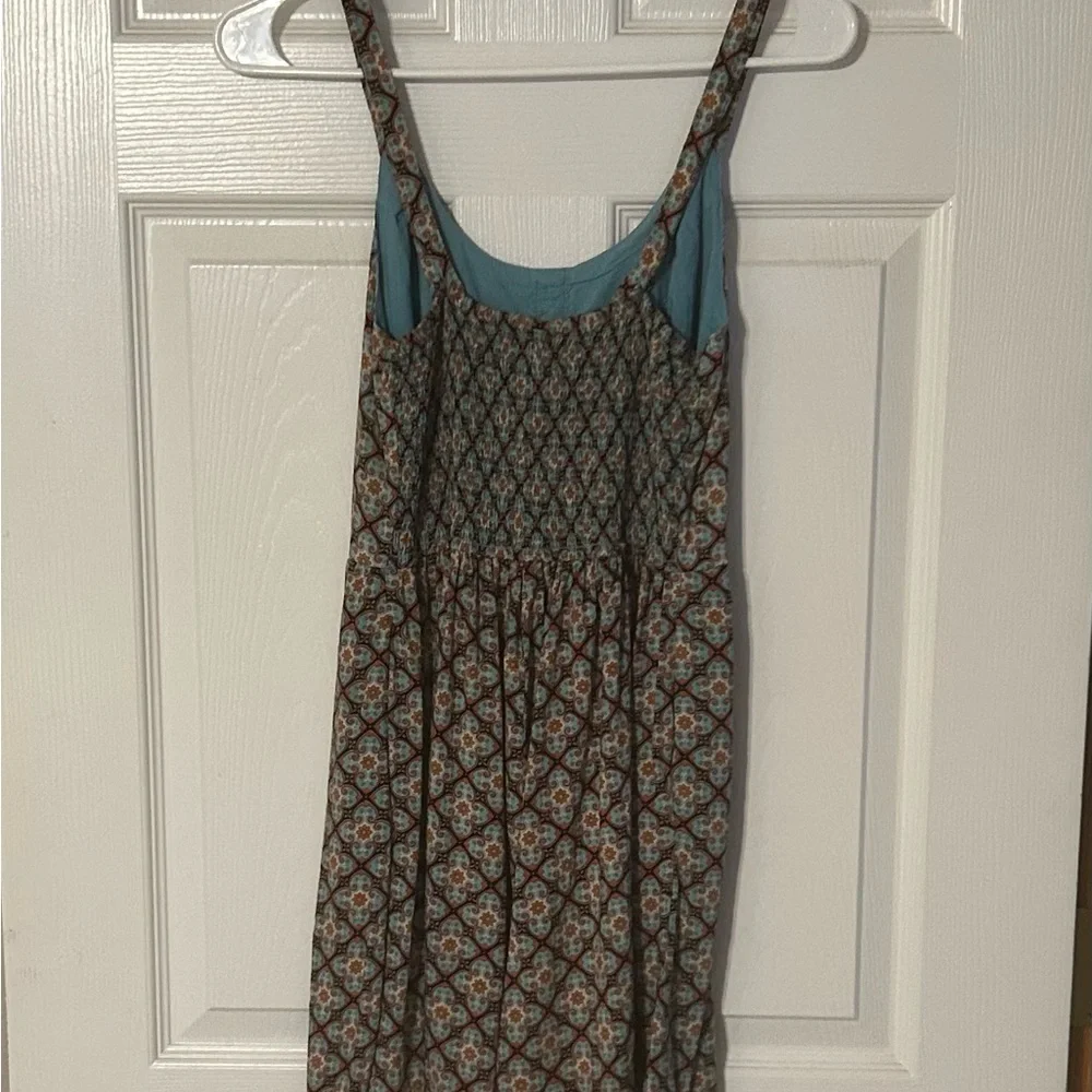 Xhilaration Green and Brown‎ Sleeveless Sundress