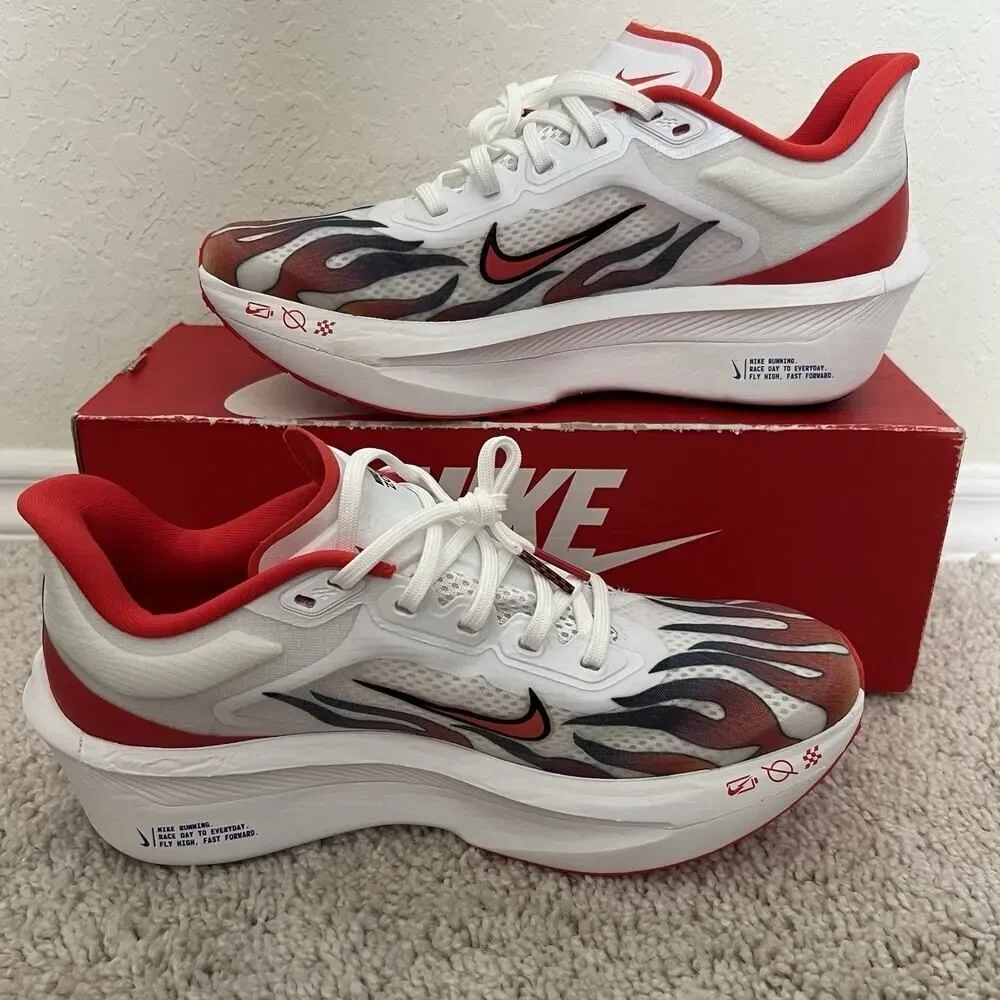 Nike Zoom Fly 6 Premium 'Ekiden Pack' New White Red HQ3498-100 Mens Size 7.5 New