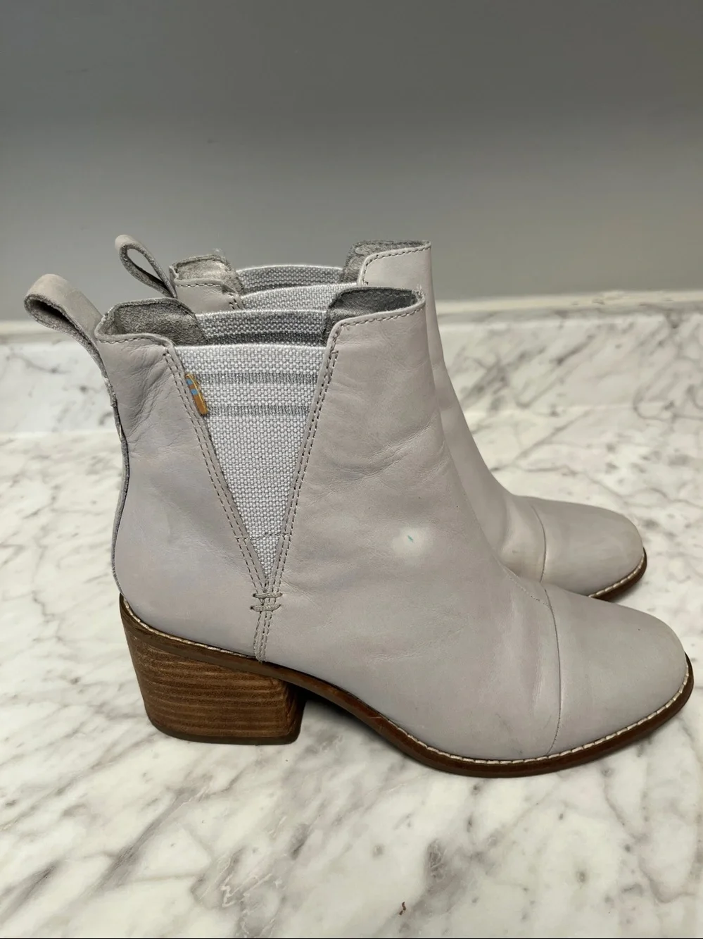 Toms leather ankle