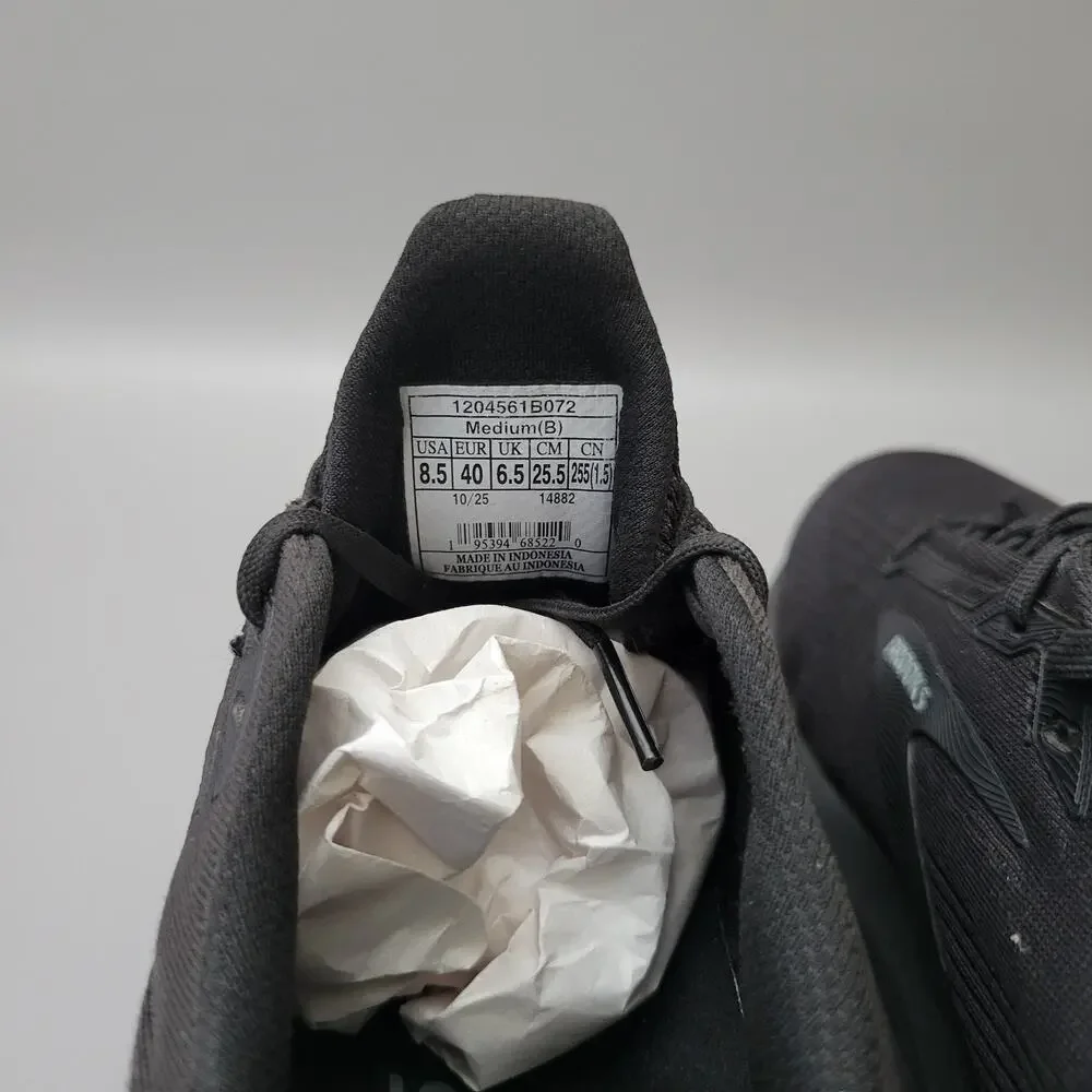 Brooks Womens Revel 8 Running Sneaker Shoes Triple Black Rubber Gum Bottom 8.5