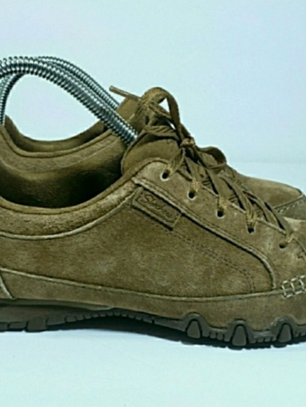 Skechers Leather Memory Foam Walking Shoes Sneakers