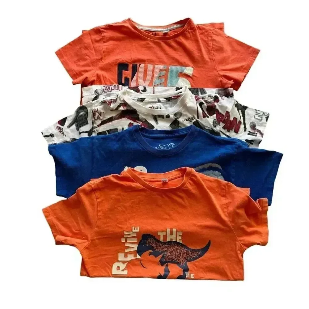 Okaidi  Boys Cotton Soft Play Short Sleeves T-Shirts Bundle SZ 10 #2286