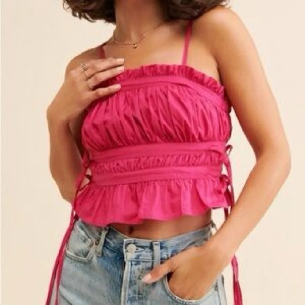 NWOT Free People Gabby Tube Top Punch Size Large