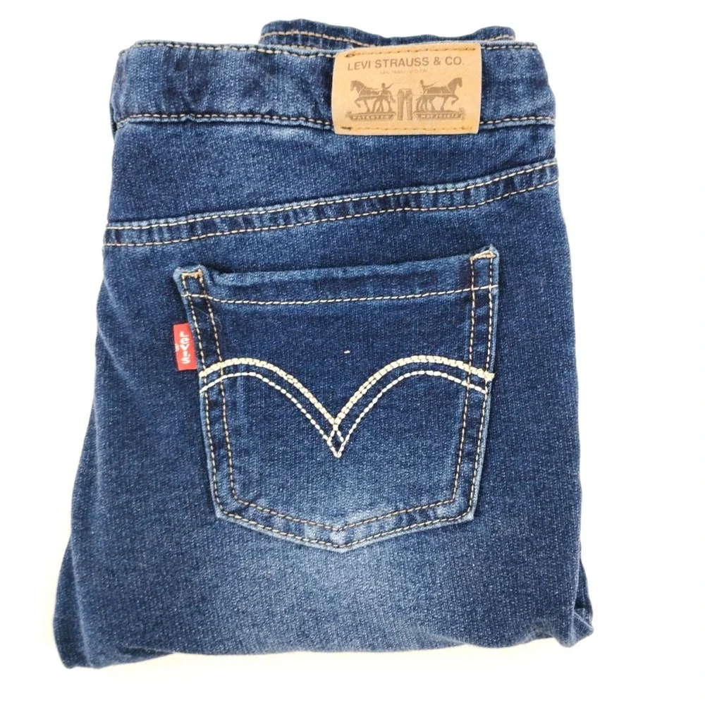 Levis 511 Slim Girls Blue Stretch Straight  Denim Jeans Pants Sz 14R